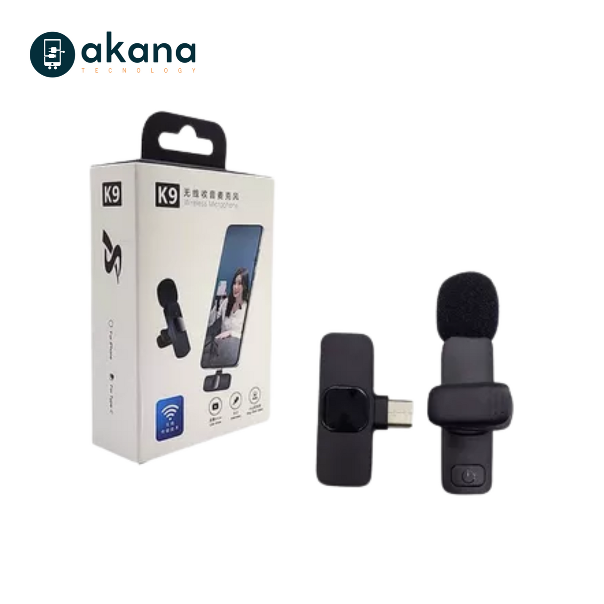 Micrófono Inalámbrico K9 – Akana Technology