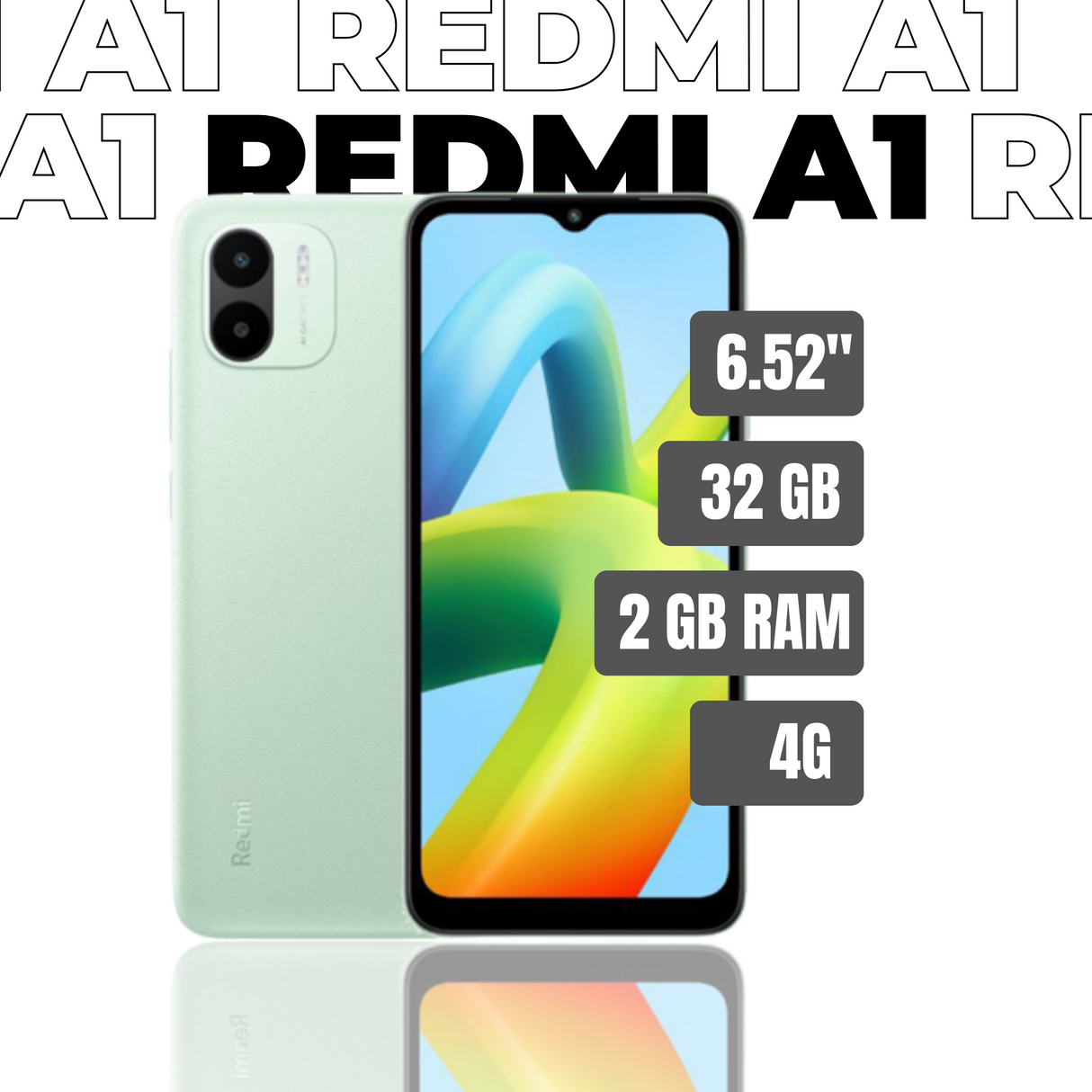 Redmi A1 + Audífono Bluetooth (GRATIS)